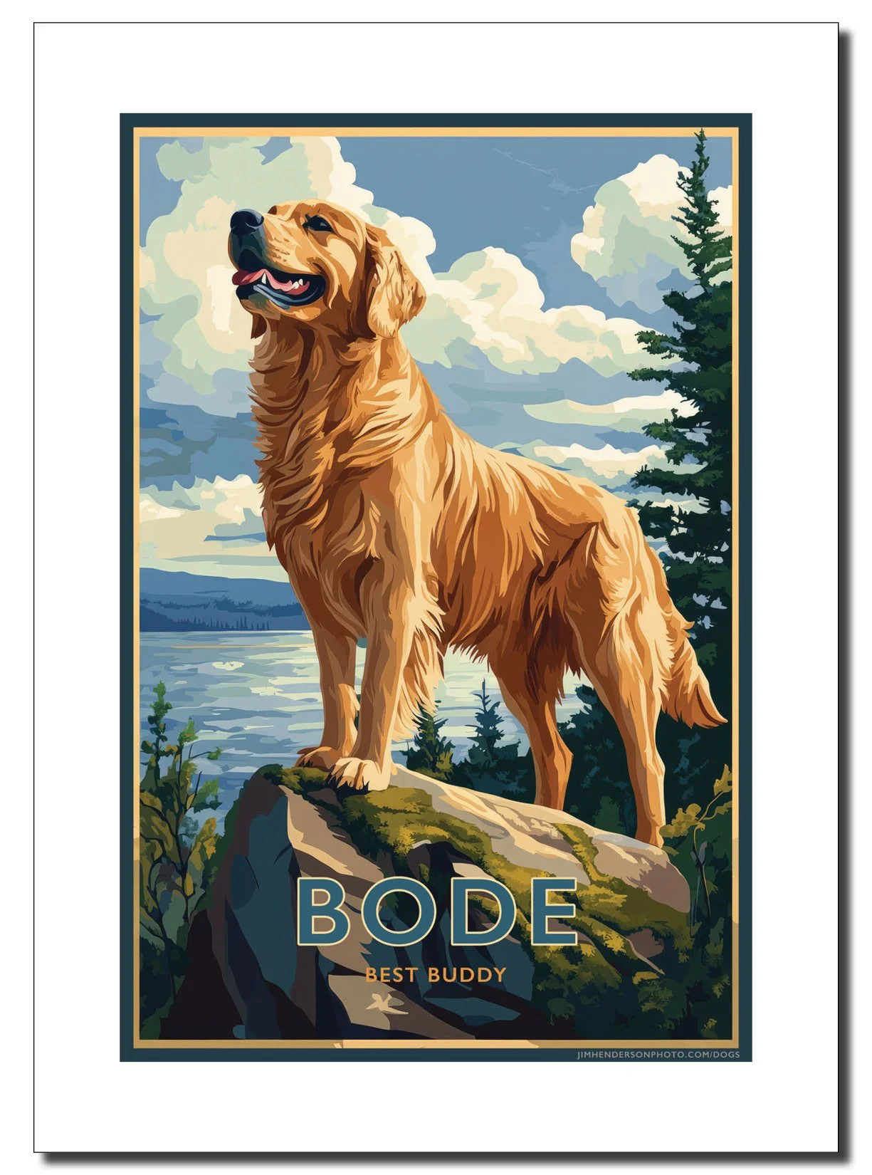 Custom Dog Poster 13x19” Print — Jim Henderson Photography